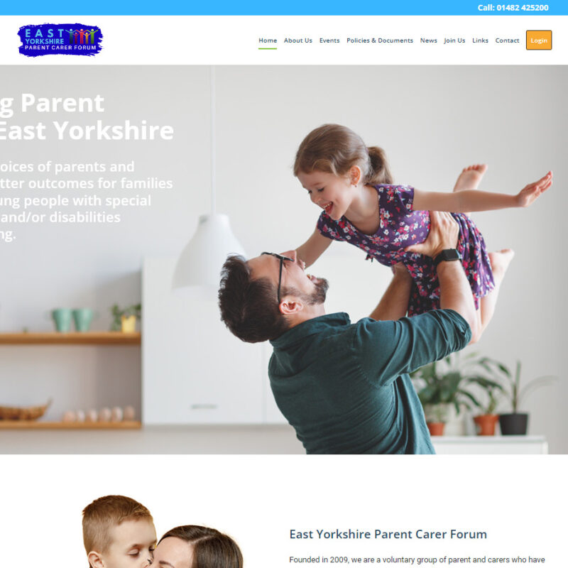 Beverley Website Design Company Weborchard Wordpress website design and build for East Yorkshire Parent Carer Forum EYPCF