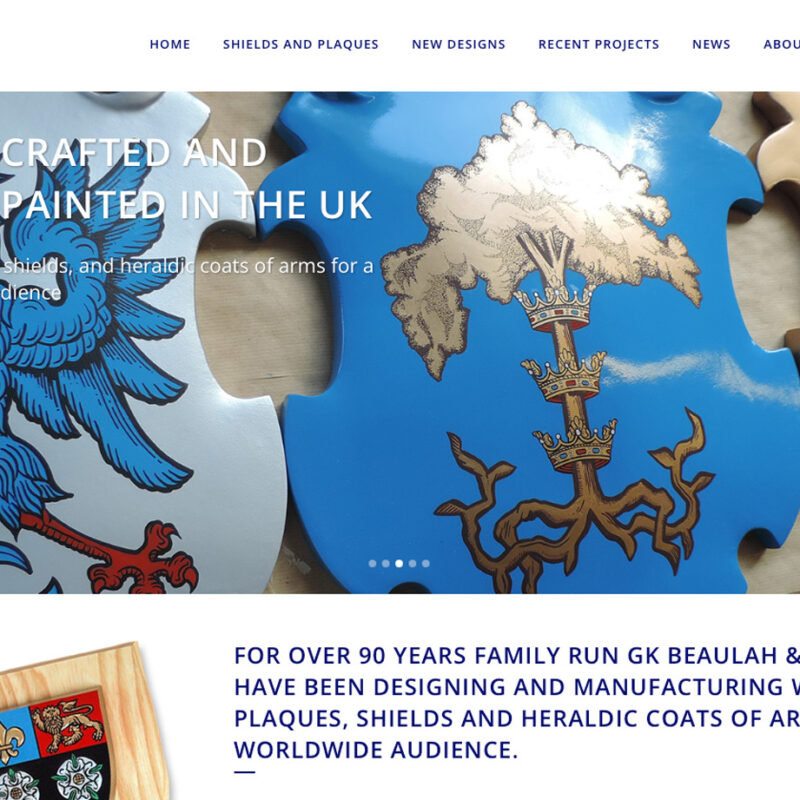 Beverley and hull website design, GK Beaulah by weborchard Wordpress web design