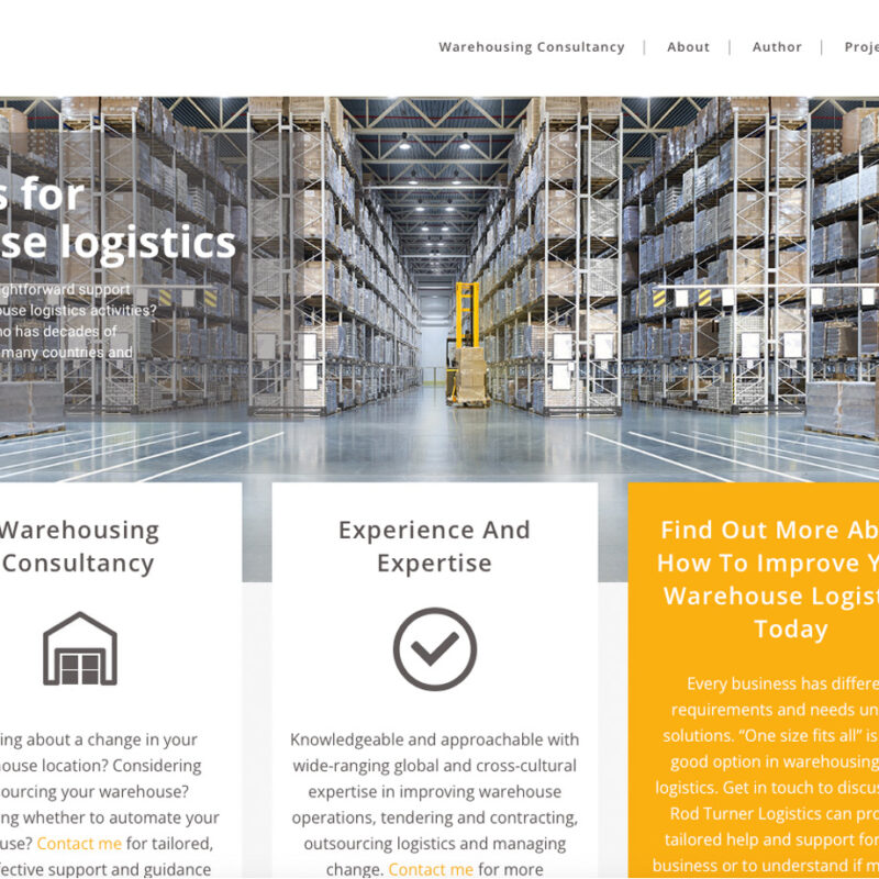Weborchard web design, Rod Turner Logistics, word press website, Beverley, east riding