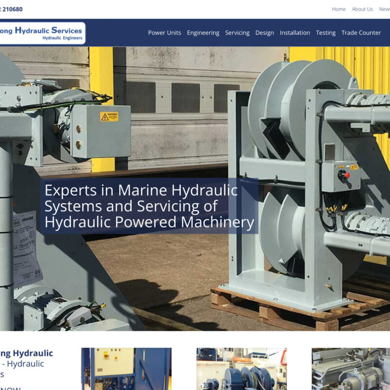 Beverley website designer, Armstrong Hydraulics Services, Hydraulic Engineers web design by weborchard