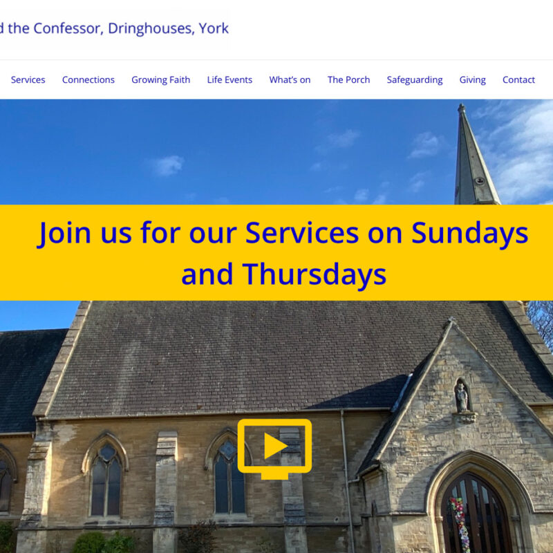 Beverley website design by weborchard, St Edwards the confessor new website, Wordpress, east riding of yorkshire
