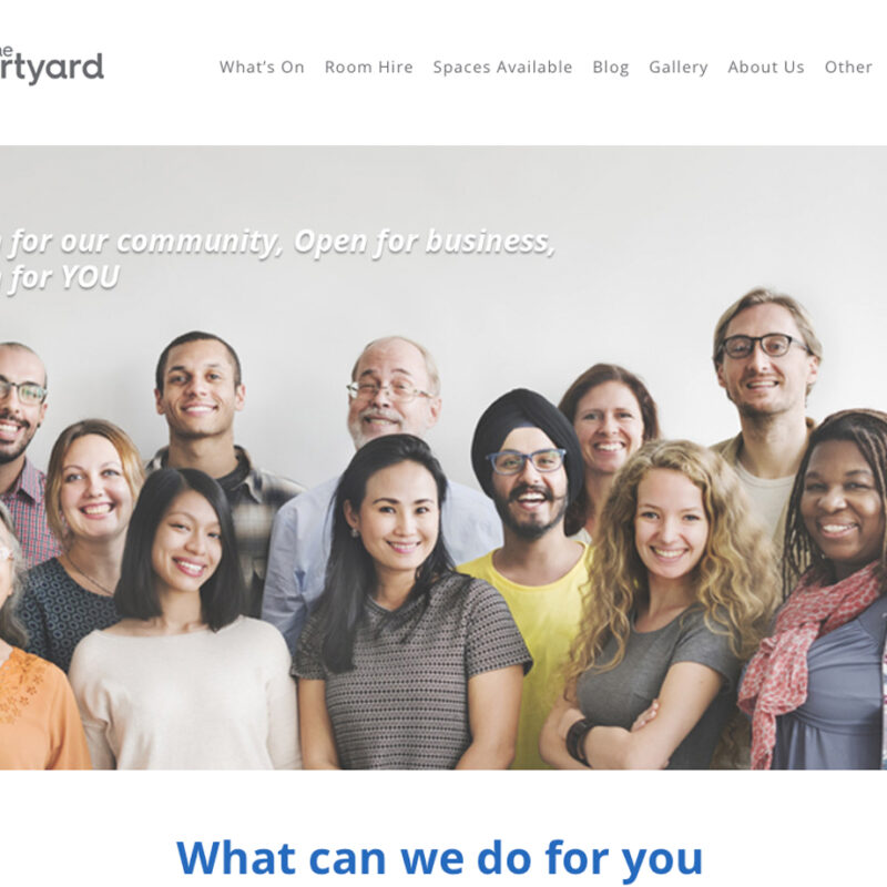 The Courtyard goole charity website by Weborchard, Beverley - Wordpress web design