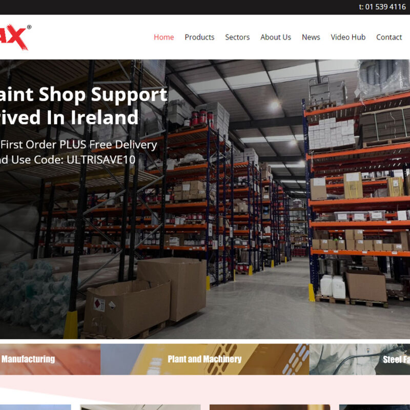 Weborchard Website Design Company in Beverley East Yorkshire - Web design for Ultrimax Ireland