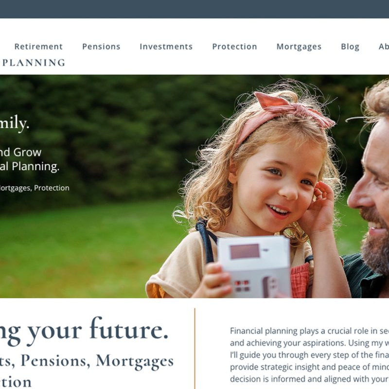 Web design for TGL financial planning by Weborchard, Beverley wordpress website design