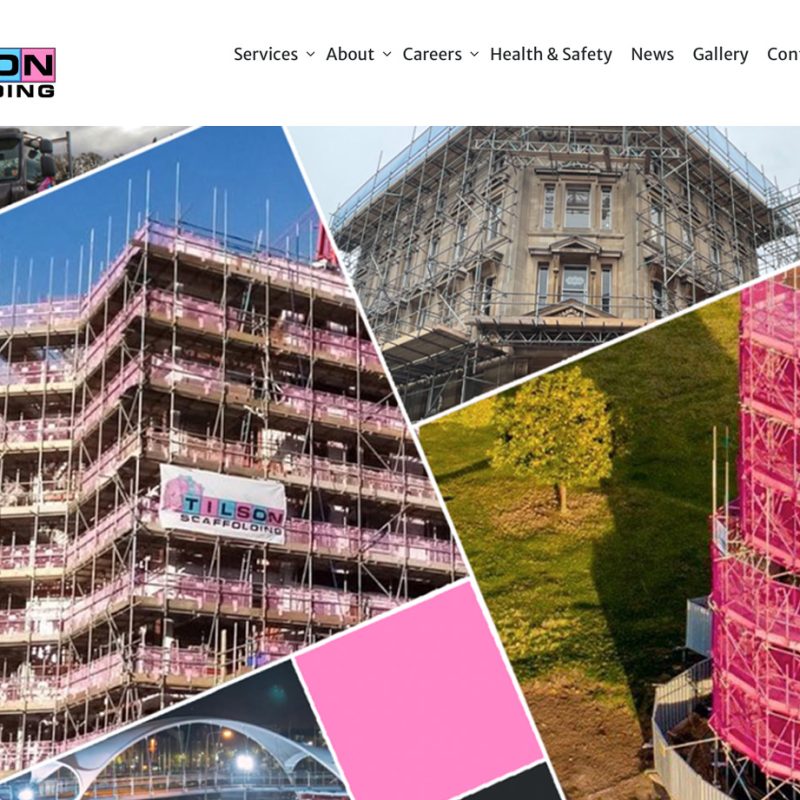 New website for Tilson Scaffolding Limited by website design company weborchard, Wordpress web design, beverley