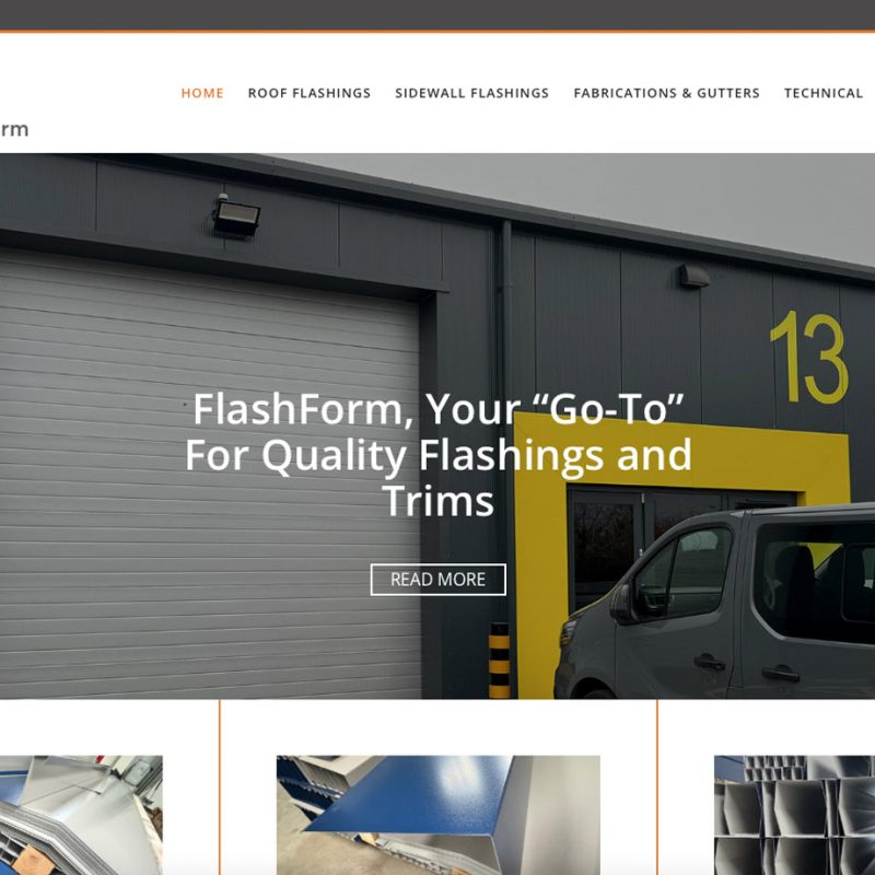 Flash Form wordpress website design by Weborchard, Beverley web design