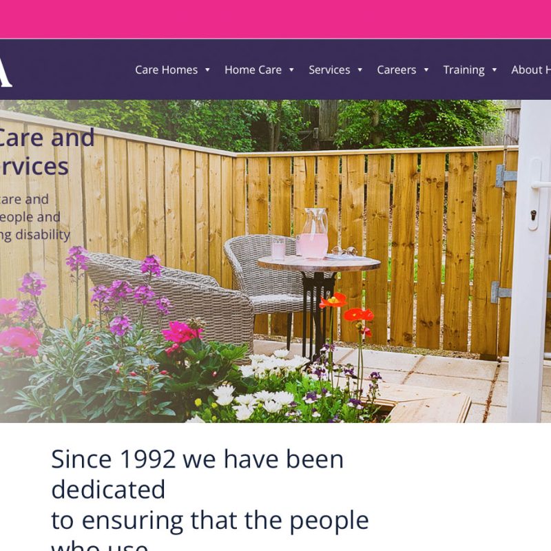 Hica group supporting better lives by weborchard website design, web design in Beverley and hull, Wordpress website